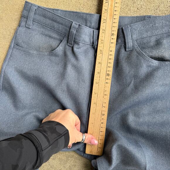 VTG 80s Levi's 517 Gray Sta Press Boot Cut Polyester Dress Pants White Tab 36x34 - Picture 8 of 12